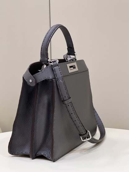 FI Peekaboo ISeeU Medium Black For Women, Women&#8217;s Handbags, Shoulder Bag 13.1in/33.5cm FF