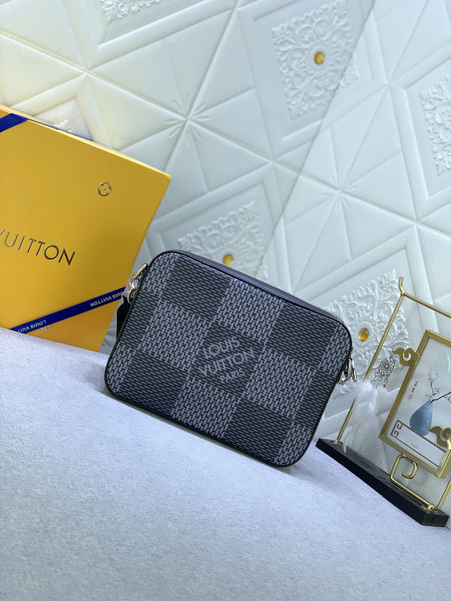 LV TRIO MESSENGER BAG DAMIER CANVAS BLACK 25CM N50017