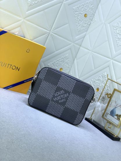 LV TRIO MESSENGER BAG DAMIER CANVAS BLACK 25CM N50017