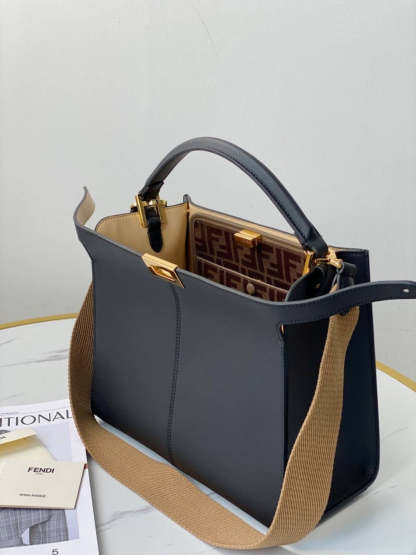 FI Peekaboo X-Lite Tote Medium Navy Blue Bag For Woman 30cm/12in