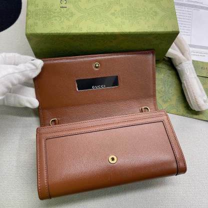 gg Diana Chain Wallet With Bamboo Red For Women, Women’s Bags 7.4in/19cm gg