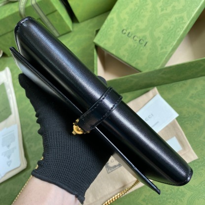 GG JACKIE 1961 CHAIN WALLET 19CM BLACK 52681 14J0G 1000