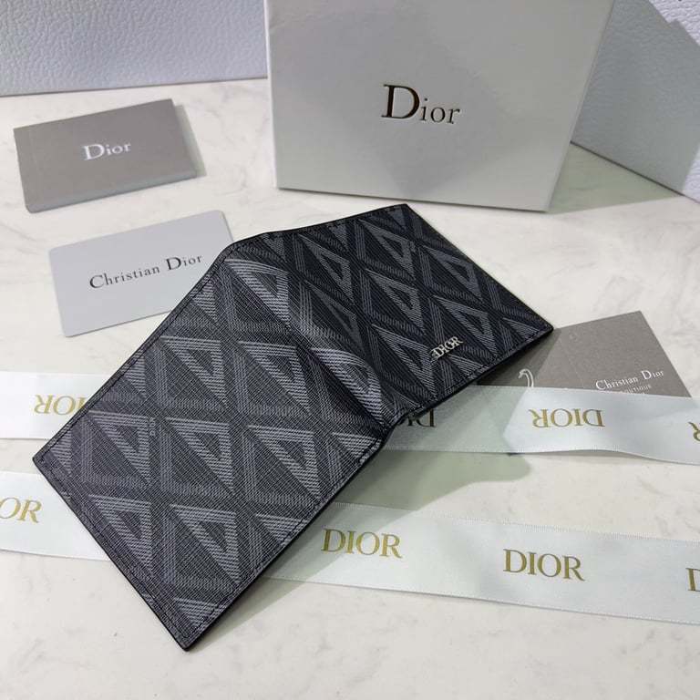 dir WALLET BLACK CD DIAMOND CANVAS 11CM 2ESBH027DCO H43E