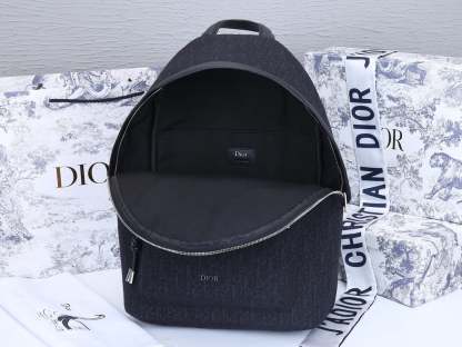 DIR BLACK 40CM RIDER OBLIQUE JACQUARD BACKPACK