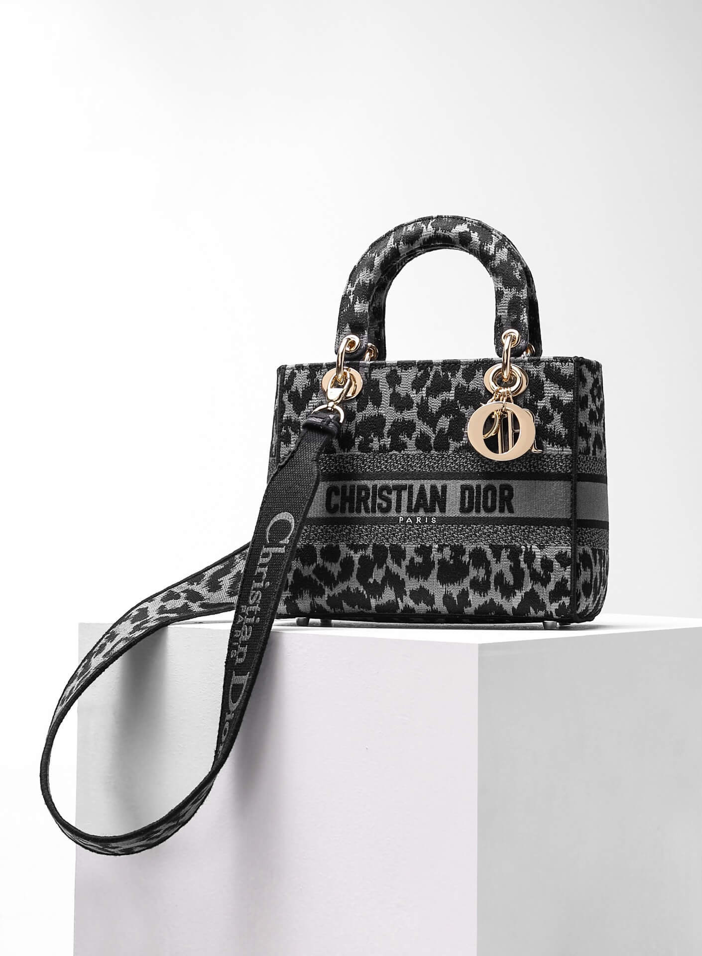 DO 44532 Lady D-Lite mini 17cm 24cm Leopard Print black white-2