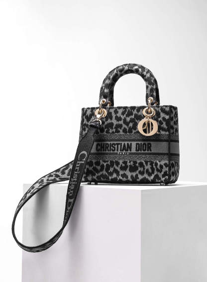 DO 44532 Lady D-Lite mini 17cm 24cm Leopard Print black white-2