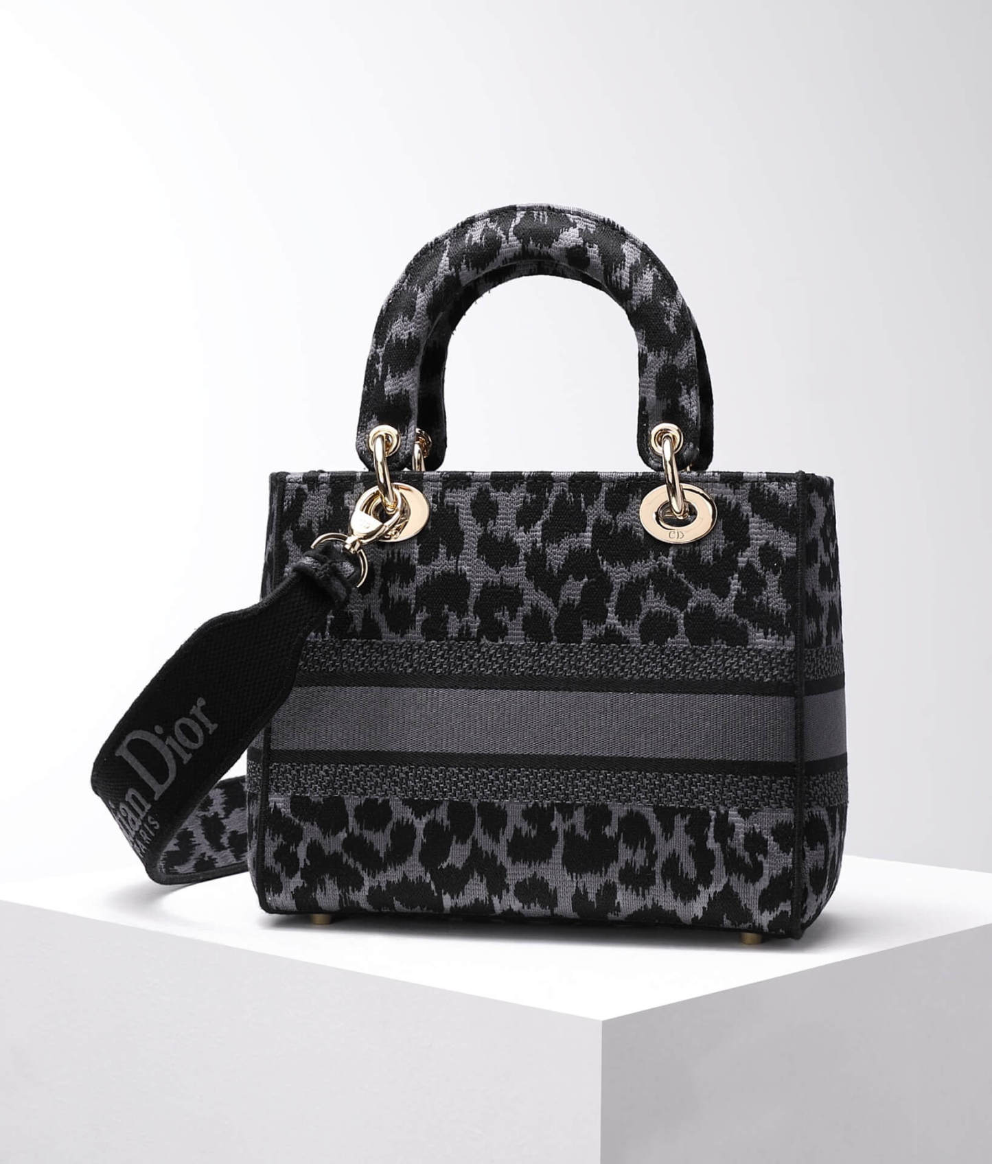 DO 44532 Lady D-Lite mini 17cm 24cm Leopard Print black white-2
