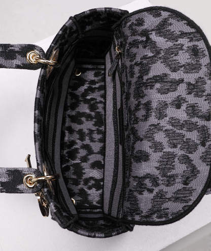 DO 44532 Lady D-Lite mini 17cm 24cm Leopard Print black white-2