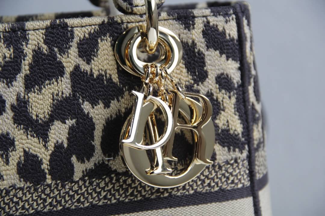 DO 44532 Lady D-Lite Handbag shoulder bag cross body bags mini 17cm 24cm Leopard Print light yellow