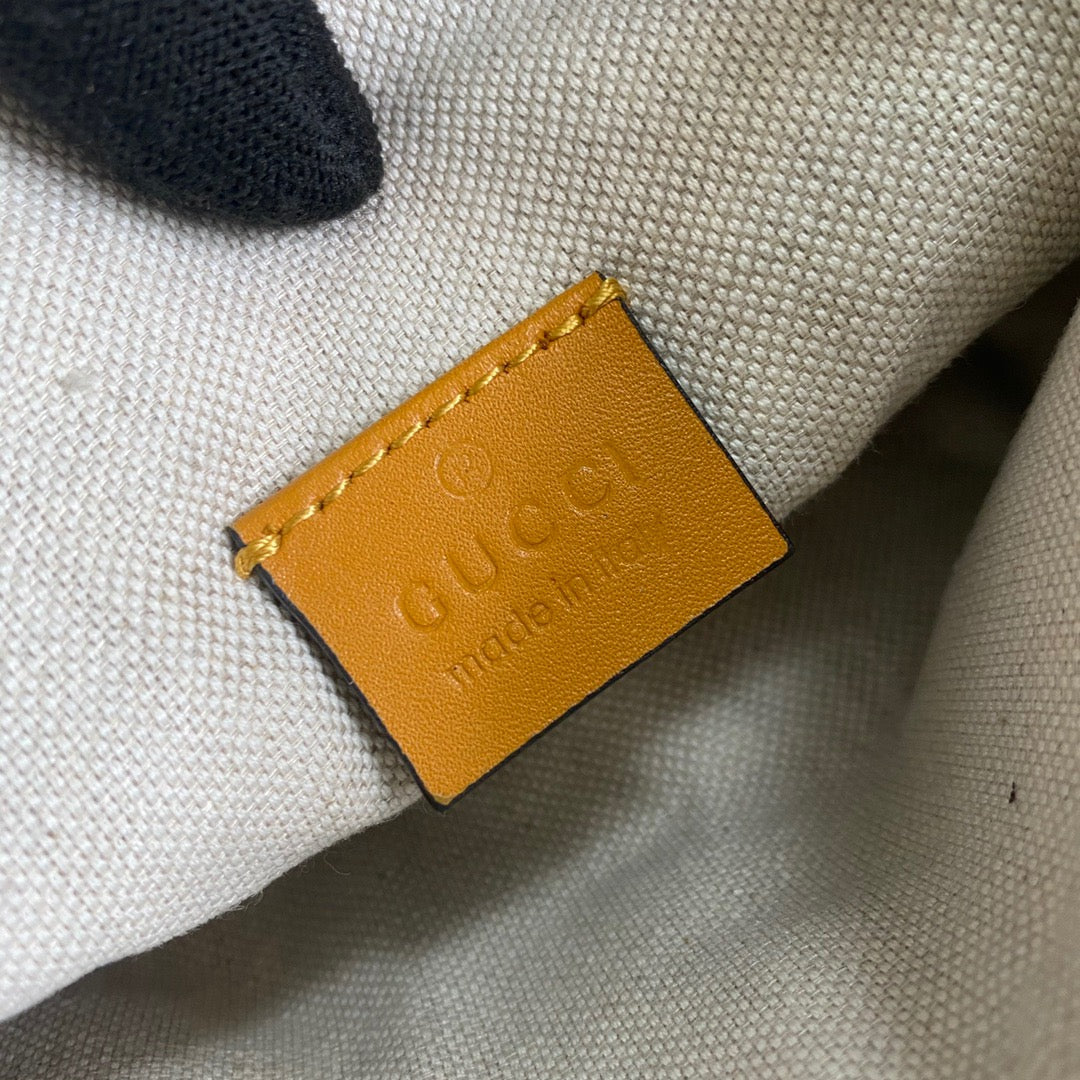 gg Embossed Belt Bag Yellow gg Embossed For Men  9.1in/23cm gg 