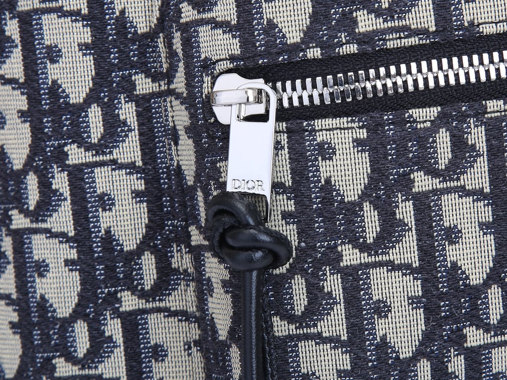 DIR BEIGE AND BLACK 38CM RIDER BACKPACK OBLIQUE JACQUARD