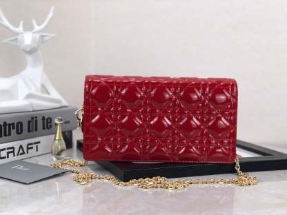 dir LADY POUCH CHERRY RED S0204OVRB_M323
