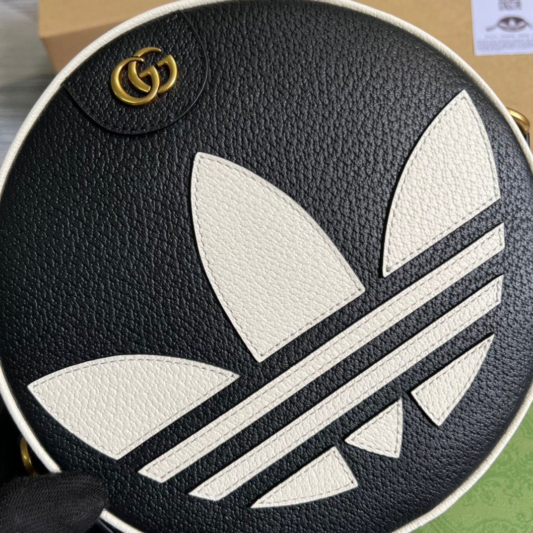gg x Adidas Ophidia Shoulder Bag Black For Women, Women’s Bags 8.6in/22cm gg 