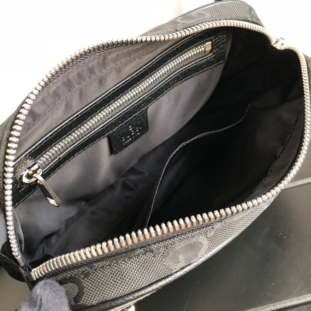 gg Off The Grid Belt Bag Black gg ECONYL® For Men  9.5in/24cm gg 631341 H9HBN 1000