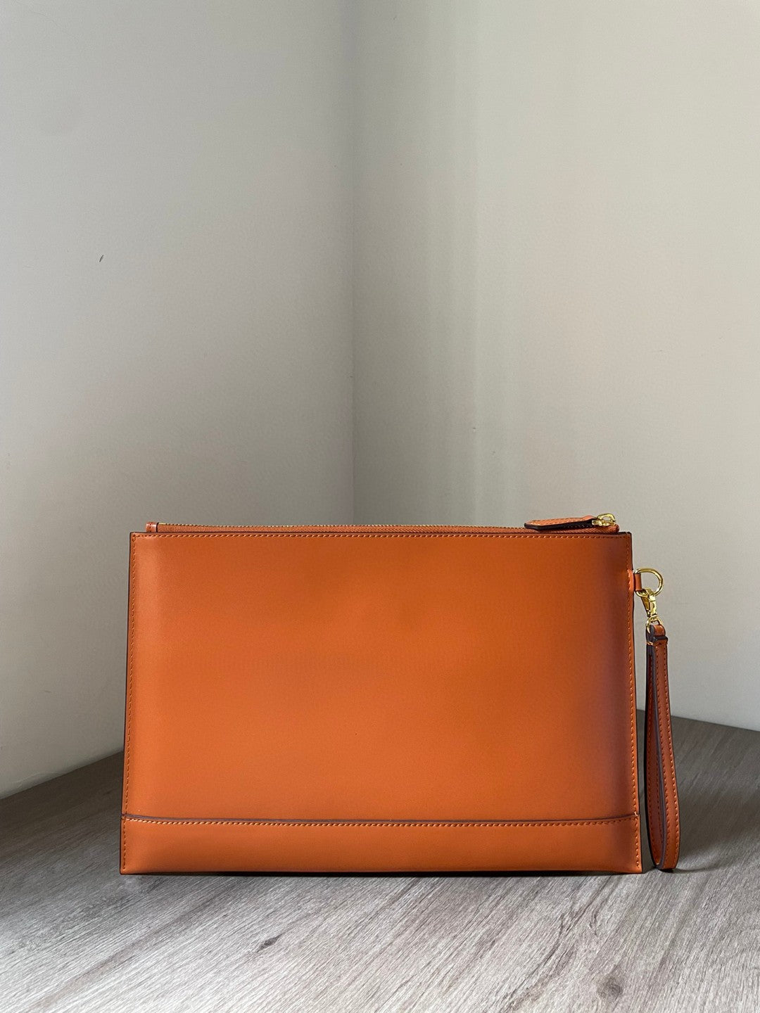 FI Flat Pouch Brown Large Pouch Bag For Woman 34cm/13in 8N0178AC9LF0QVK