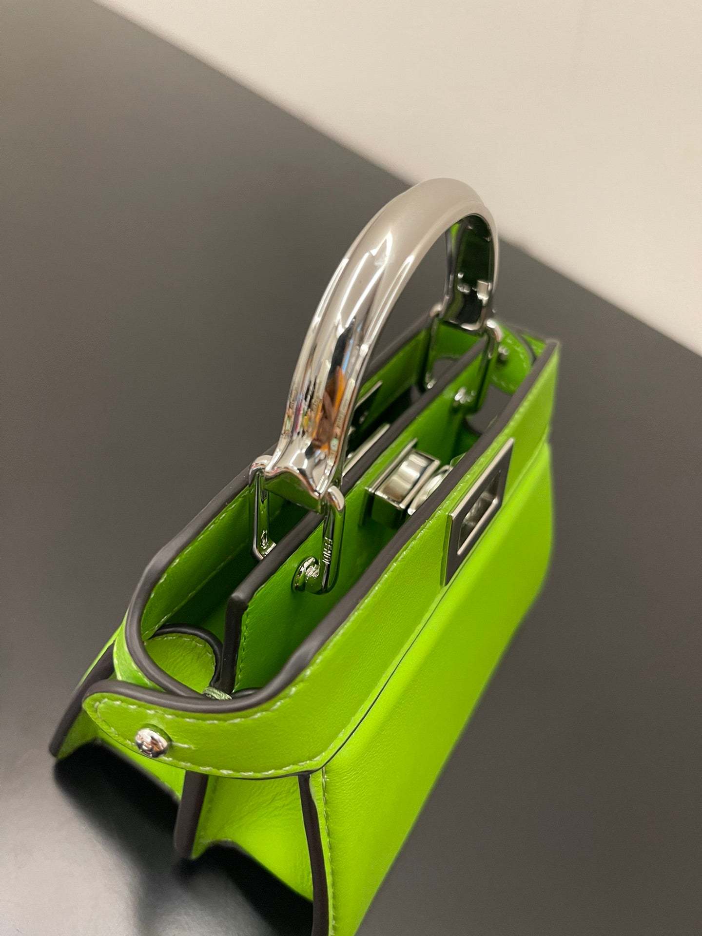 FI Peekaboo ISeeU Petite Green Micro Bag For Woman 11cm/4.5in