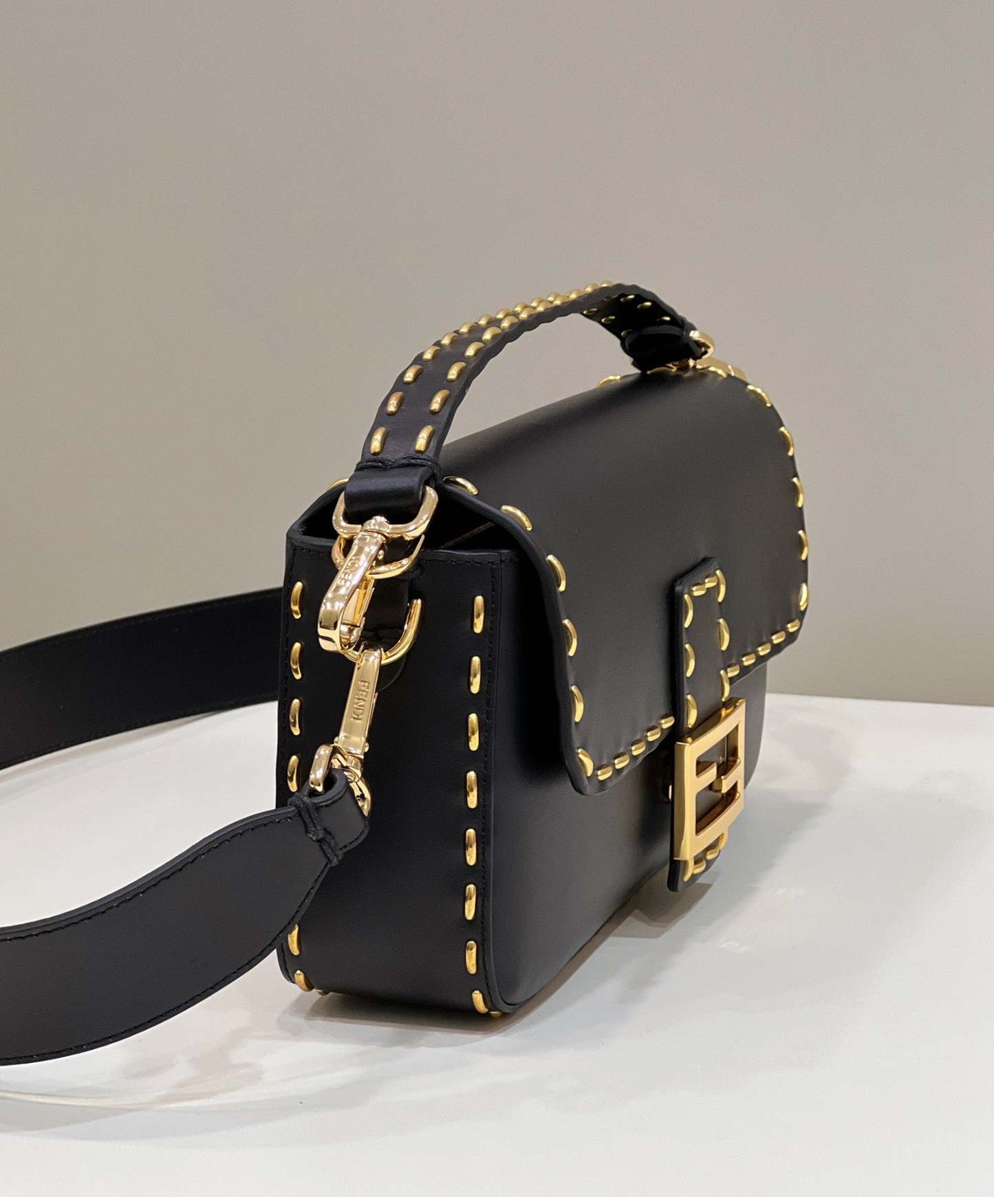 FI Mon Baguette Medium Black Bag For Woman 28cm/11in