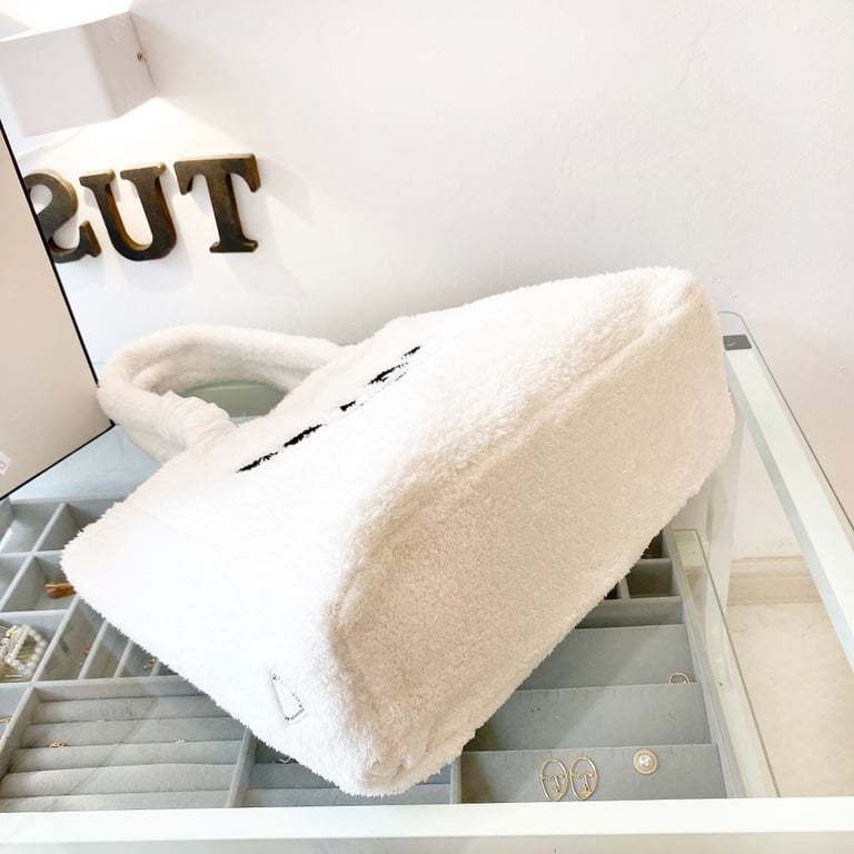 PR TERRY TOTE BAG WHITE 41CM