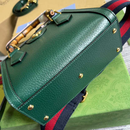 gg Diana Mini Tote Bag Green For Women, Women&#8217;s Bags 7.9in/20cm gg ‎702732 U3ZDT 3670