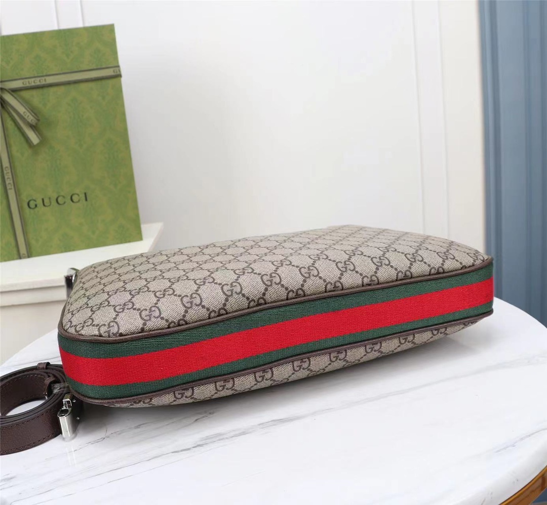 GG GG ATTACHE LARGE SHOULDER BAG 35CM 702823 96GRN 4091