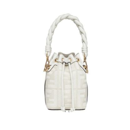 FD MON TRESOR WHITE FF CANVAS MINI BAG 18CM 8BS010AKKWF0K7E