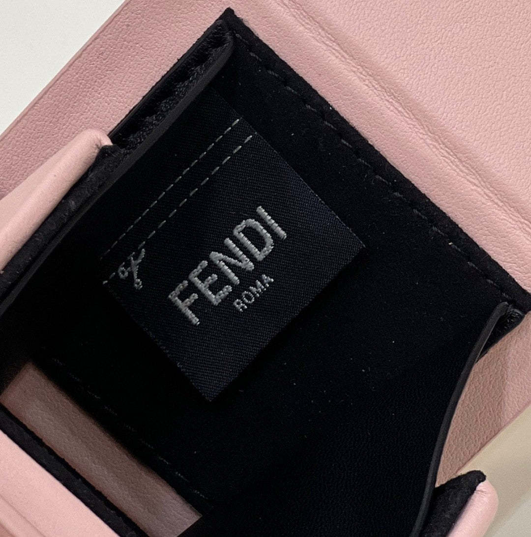 FI Logo Box Keychain Pink Charm Bag For Woman 8cm/3in