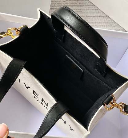 gv Medium G Tote Shopper Bag Canvas Beige/Black For Women, Handbags, Shoulder Bags 7.5in/19cm GVC BB50N0B1DR-255