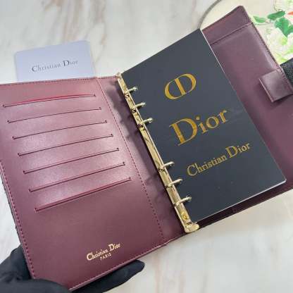 dir CARO WALLET BLACK 19CM