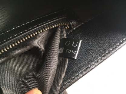 GG MEDIUM TOTE BAG WITH INTERLOCKING G 31CM BLACK