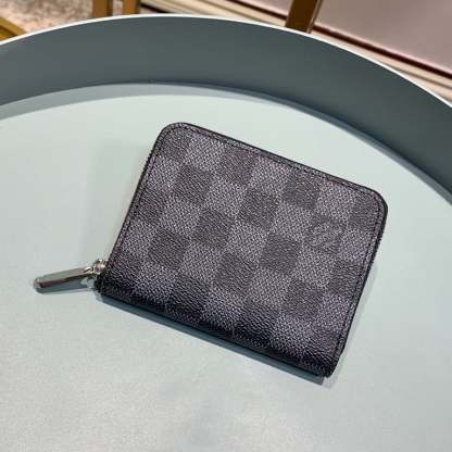 LOUIS VUITTON ZIPPY COIN PURSE DAMIER GRAPHITE WALLET 11CM N63070