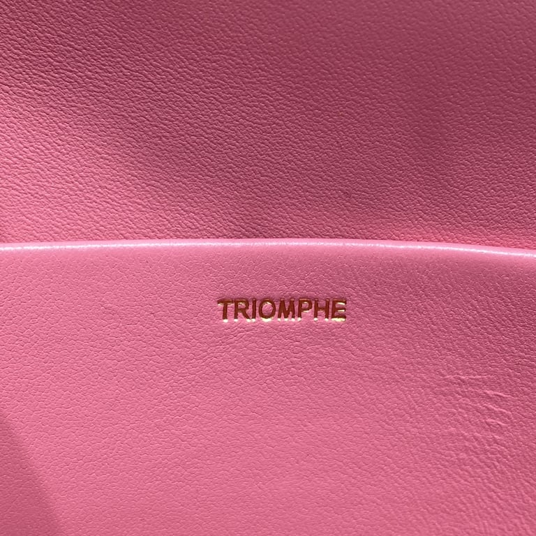 CE CHAIN SHOULDER BAG TRIOMPHE IN TRIOMPHE CANVAS PINK