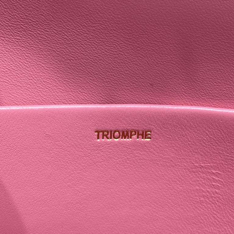 CE CHAIN SHOULDER BAG TRIOMPHE IN TRIOMPHE CANVAS PINK