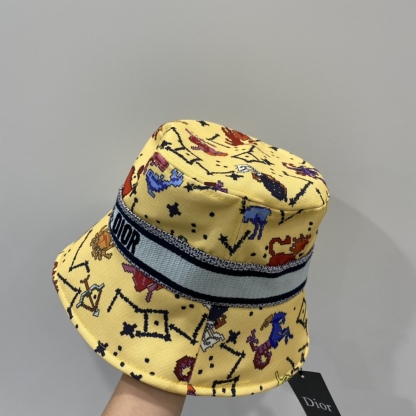 DOR MULTICOLOR IMAGE BUCKET HAT YELLOW