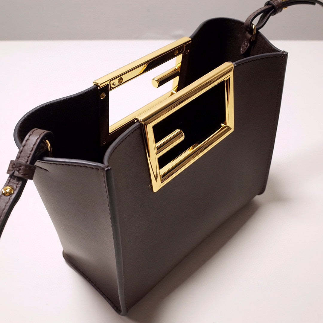 FI Way Small Dark Grey Bag For Woman 17.5cm/7in