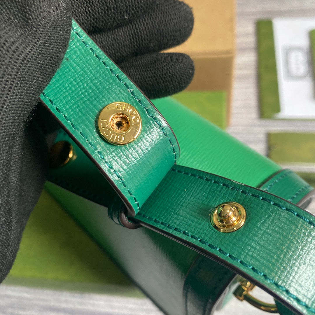 gg Horsebit 1955 Shoulder Bag Green For Women, Women&#8217;s Bags 9.8in/25cm gg