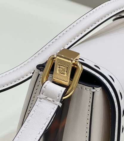 FI Moonlight Saddle White Bag For Woman 19cm/7.5in
