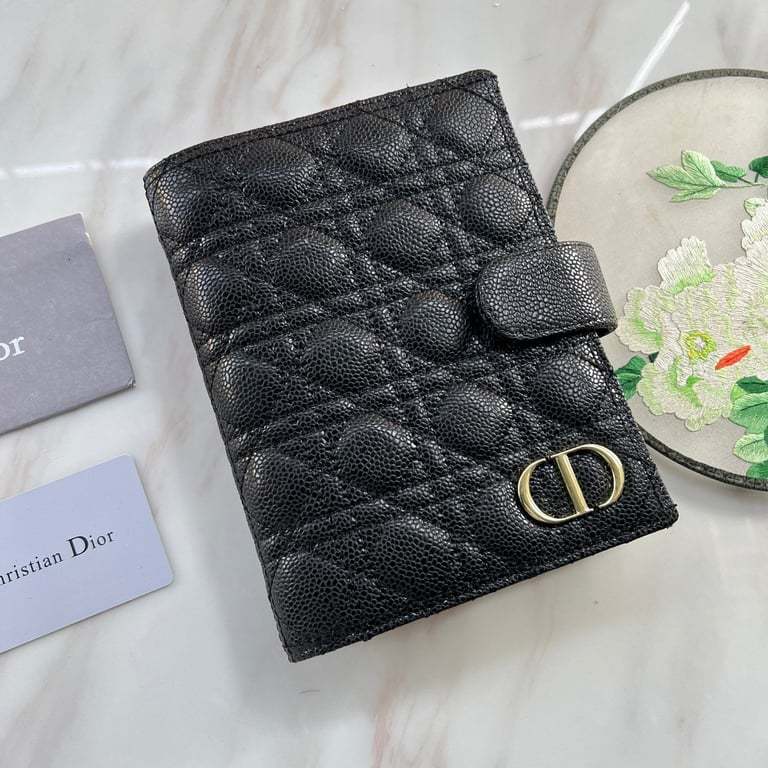 dir CARO WALLET BLACK 19CM
