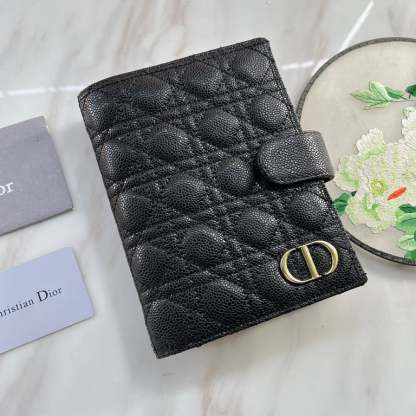 dir CARO WALLET BLACK 19CM