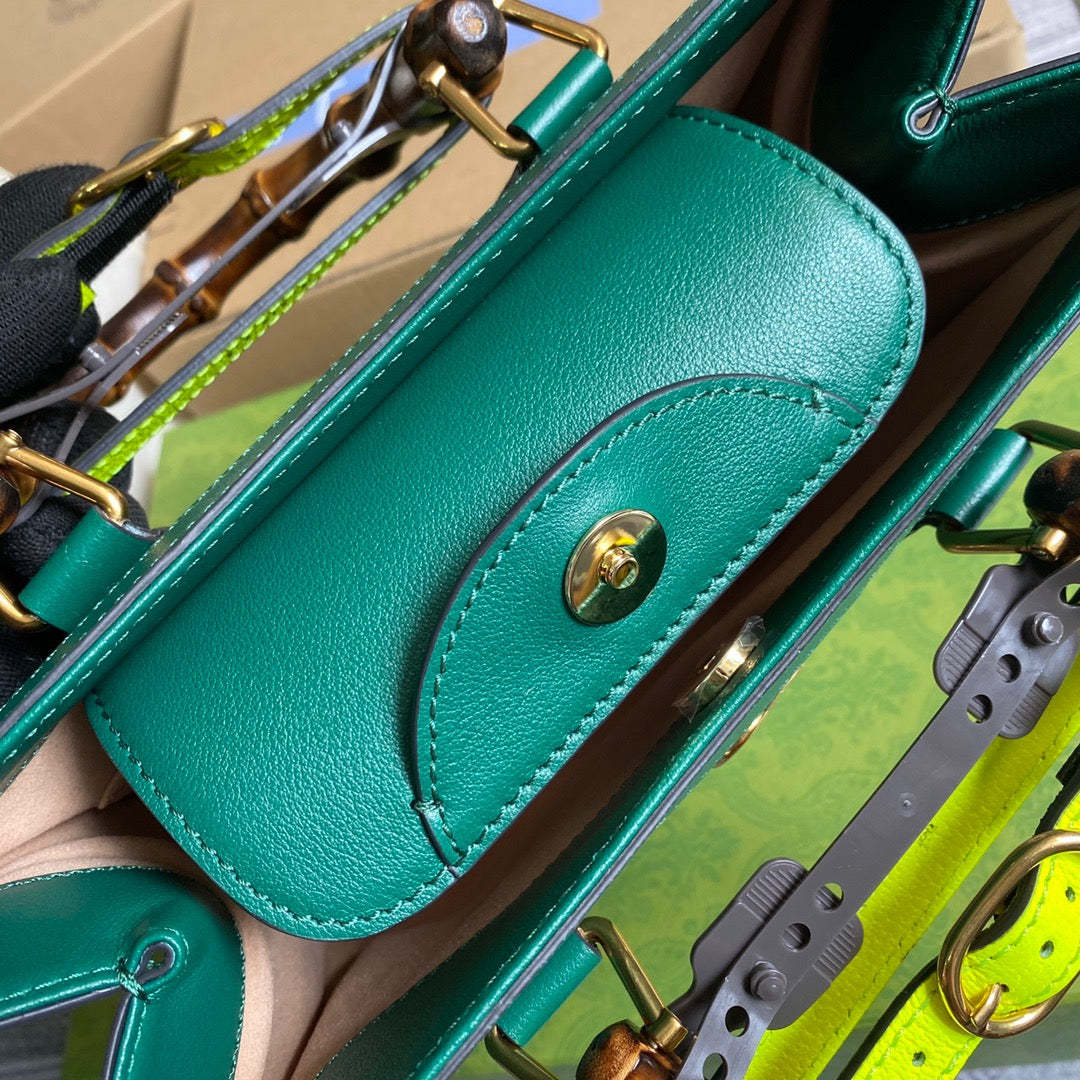 gg Diana Small Tote Bag Green For Women, Women’s Bags 11in/27cm gg ‎