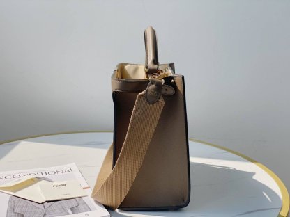 FI Peekaboo X-Lite Tote Medium Light Brown Bag For Woman 30cm/12in