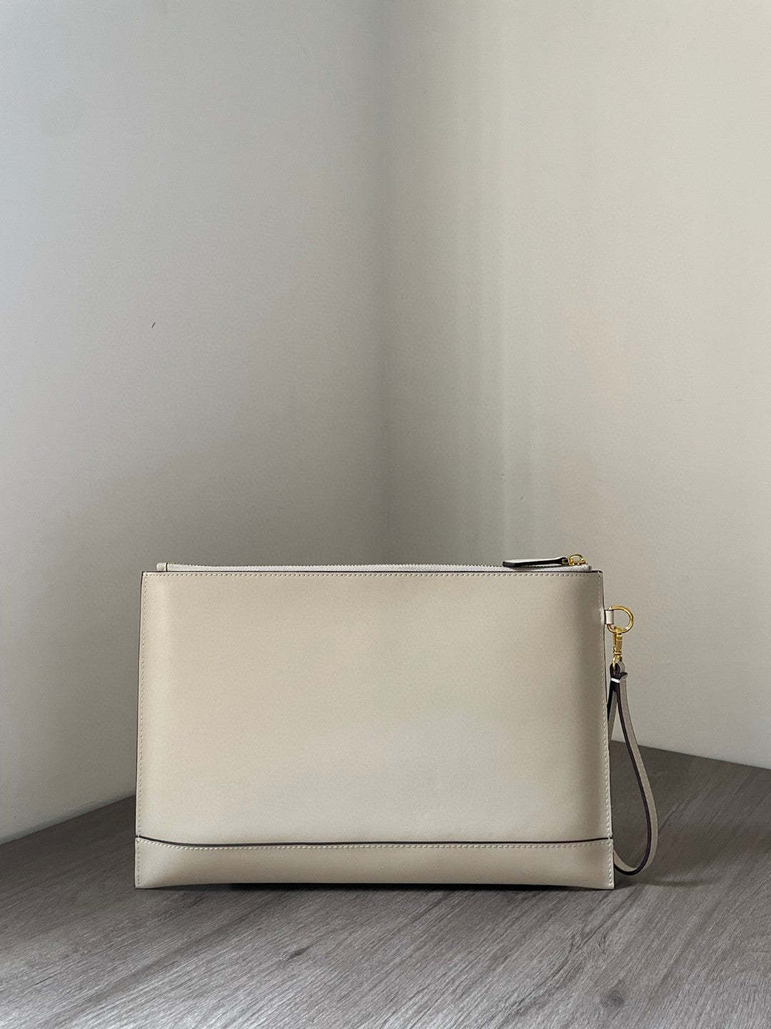 FI Flat Pouch White Large Pouch Bag For Woman 34cm/13in 8N0178AC9LF0K7E