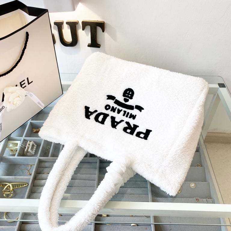 PR TERRY TOTE BAG WHITE 41CM