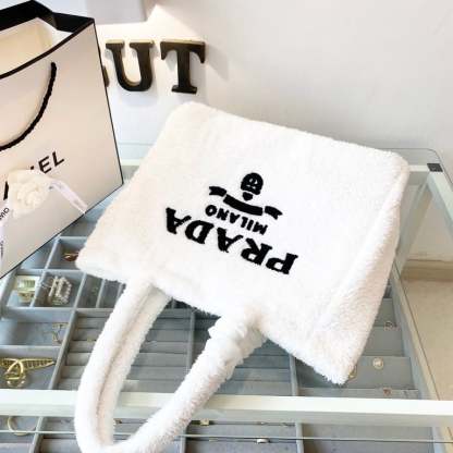 PR TERRY TOTE BAG WHITE 41CM