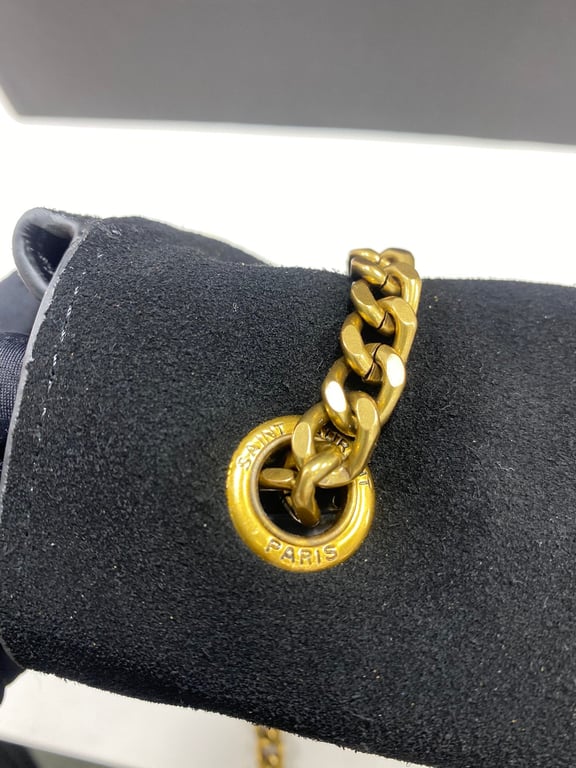 SAINT LAURENT KATE MEDIUM REVERSIBLE CHAIN BAG IN SUEDE AND SMOOTH LEATHER