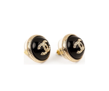 CC CC EARRINGS BLACK