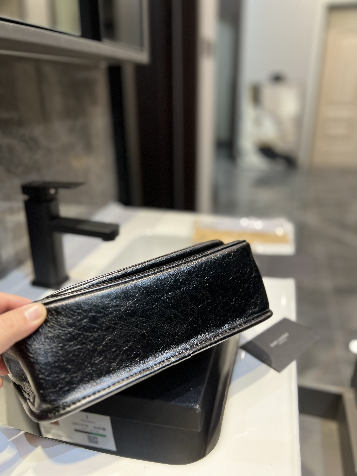 YSL NIKI BABY CHAIN BAG IN BLACK LAMBSKIN 6331601EL071000