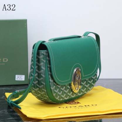 GY SEAL CLASP THE 233 BAG GREEN 25CM