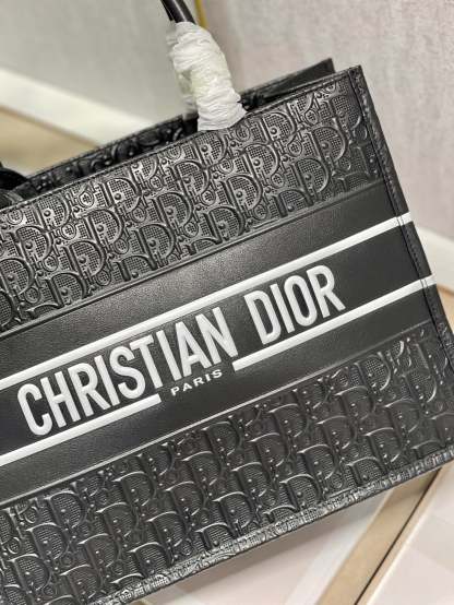 DI Medium Book Tote Black, For Women, Women’s Handbags 14in/36cm CD