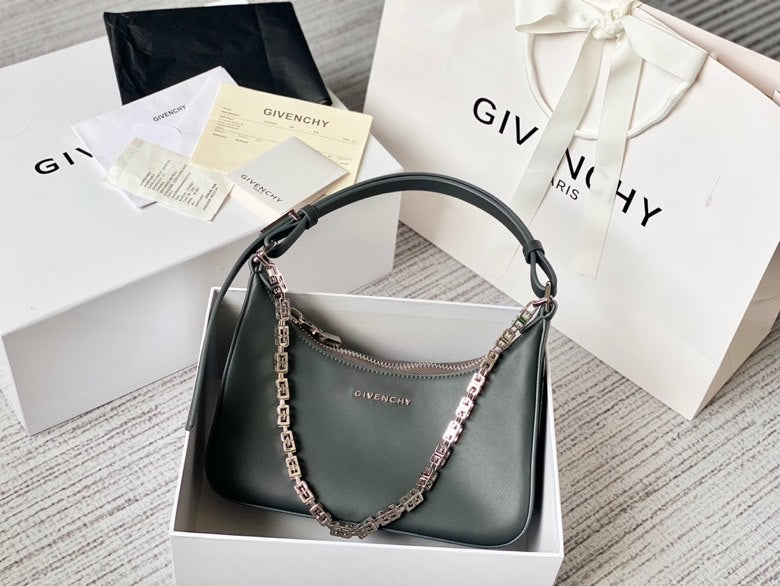 gv Small Moon Cut Out Bag Pickle For Women, Handbags, Shoulder Bags 9.8in/25cm GVC
