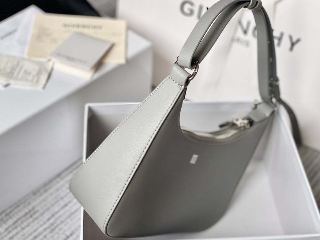 gv Small Moon Cut Out Bag Grey For Women, Handbags, Shoulder Bags 9.8in/25cm GVC